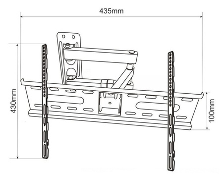 Uchwyt do TV LED/LCD 26-55" 30KG regulacja pion/poziom CV-23