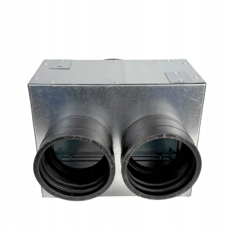 Skrzynka rozdzielcza rozdzielacz rurowy wentylacyjny fi 125 2x75 mm E-KSR-2X75/P-125-OC-K
