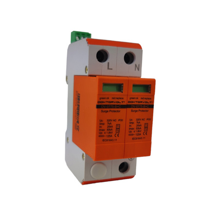 Ogranicznik przepięć ochronnik 2P 320V AC T1 T2 Doktorvolt DV-0775