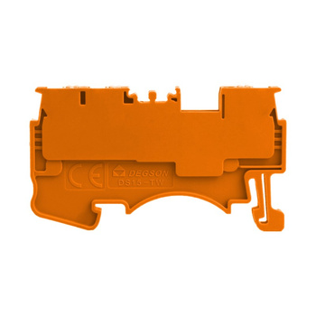 Złączka szynowa 1,5mm2 1P 3-przewodowa zacisk push-in pomarańczowa DS1.5-TW-01P-15-00A(