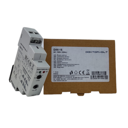 Ściemniacz oświetlenia DIM-15 na szynę DIN ściemniacz LED DIM-15/230V