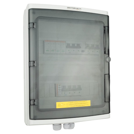 Rozdzielnica PV Fotowoltaiczna Rozłącznik AC 3F B20 25A 300mA T2 Doktorvolt DV-4623-FOT