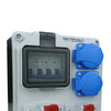 Uzbrojona rozdzielnica budowlana HL-S 32A 16A 2x230V Schuko Doktorvolt DV-5361-D