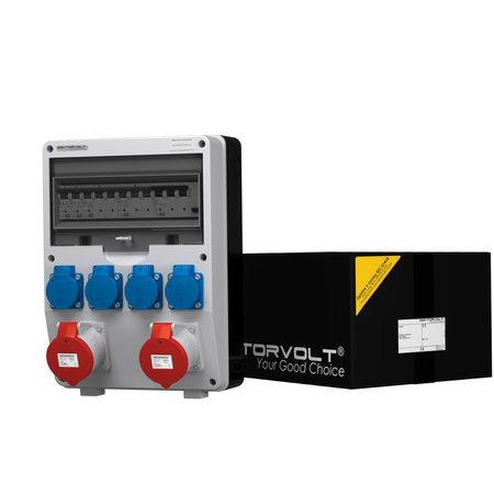 Rozdzielnica budowlana TD-S/FI 2x32A 4x230V gniazda Mennekes Doktorvolt DV-9344-F