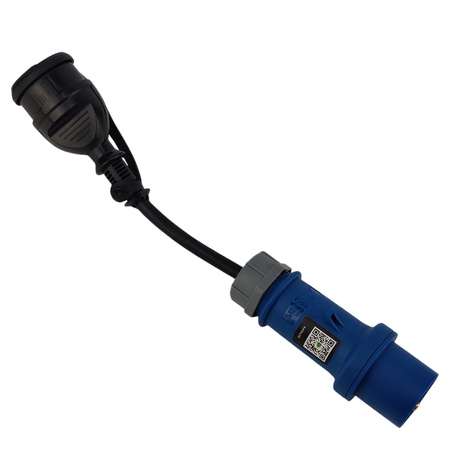 Adapter 33cm z wtyczki Camp 16A/3P na gniazdo 230V/16A IP44 2572