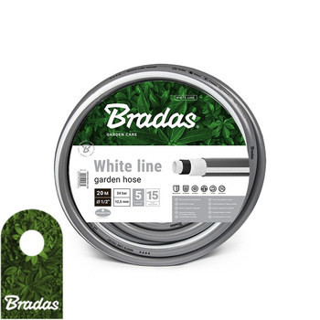 Wąż ogrodowy 5/8" 20m WHITE LINE WWL5/820 5 warstw BRADAS 5663