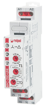 RPC-2SD-UNI Przekaźnik czasowy 2P, 8A, 12..240 V AC/DC, AgSnO2