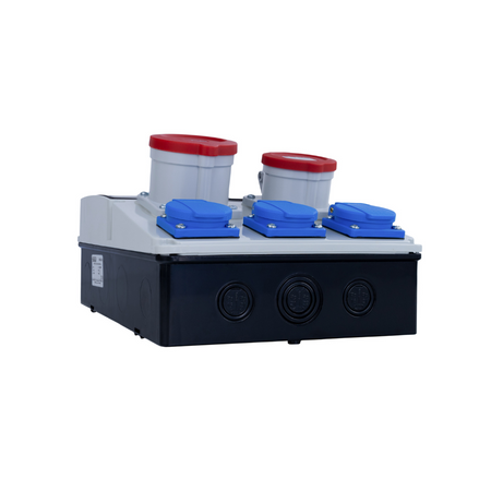 Rozdzielnica budowlana JUN-S/FI 1x 32A 1x 16A 3x230V IP44 Masalb Masalb1