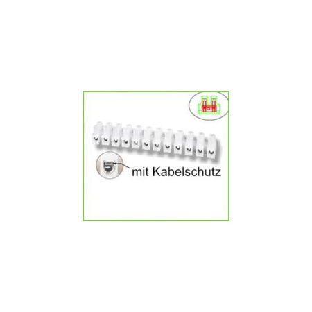 3x Listwa zaciskowa 2,5mm2 kostka 12-torowa z osłoną kabla VDE/UL DG8HSWP-1.2-12P-03