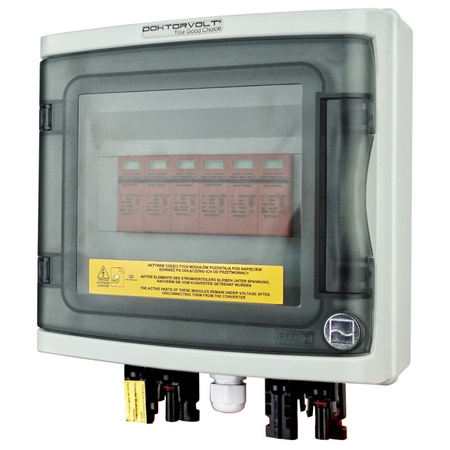 Rozdzielnica PV Fotowoltaiczna Solarna 2-Stringowa DC 1000V T1 T2 Doktorvolt DV-4487-FOT