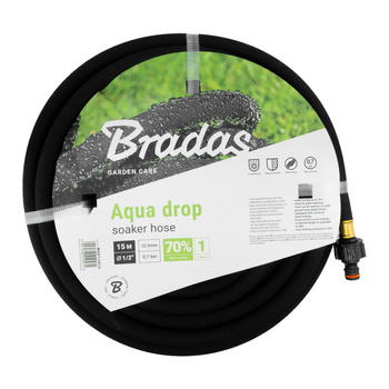 Wąż nawadniający pocący AQUA-DROP 1/2" - 15m Bradas WAD1/2015
