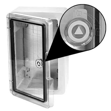 Skrzynka elektryczna z transparentnymi drzwiami 200x300x130mm obudowa rozdzielnia IP65 IK10 TP Electric 3310-500-0100