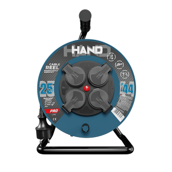 Przedłużacz bębnowy HAND PRO 25m 4x Gniazda 230V IP44 H05RN-F 3x2,5 mm² W-96317