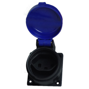 Gniazdo tablicowe 16A 230V IP55 szwajcarskie niebieskie wtyczkowe jednofazowe T23 PCE PCE T23