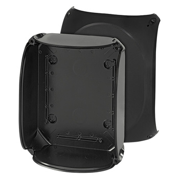 Hensel Puszka IP66/ip67 255x205x112mm bez przetłoczeń i zacisków czarna poliwęglan KF2500 C KF 2500C