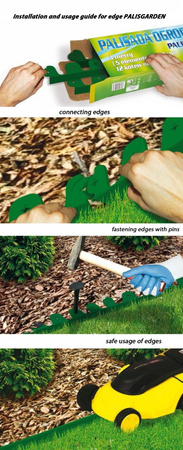 Obrzeże PALISGARDEN 75m zielone Bradas OBP1201-075GR
