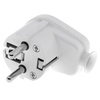 Wtyczka kątowa rozbieralna Uni-Schuko 230V 16A biała W-10105