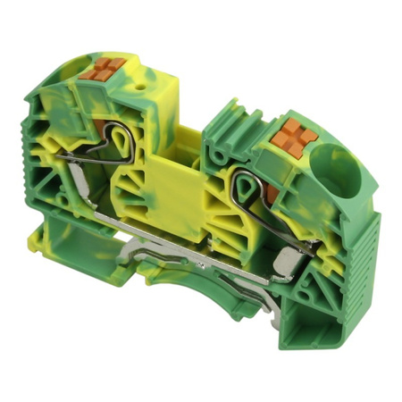 Złączka szynowa przelotowa zaciskowa żółto-zielona 16mm2 1P DS16-PE-01P-1C-00AH