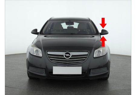 Szkło lusterka lewe Opel Insignia A 2008-2016 lusterko zewnętrzne asystent martwych stref 315000430380