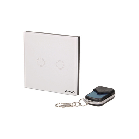 Bezprzewodowy podwójny. dotykowy wyłącznik światła. sterowany pilotem OR-GB-437