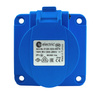 Gniazdo tablicowe 230V 16A/3P proste siłowe 75x75 mm VDE TP Electric 0104