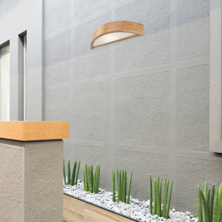 Lampa naścienna kinkiet - półplafon drewniany dębowy LED 1-punktowy 40,5/11,5 cm LD-PD-6.4 DAB