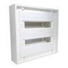 Rozdzielnica podtynkowa DARP-32S 32 modułowa 2x16 IP54 z aluminiowymi drzwiami E-P 9.216