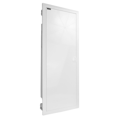 Rozdzielnica modułowa podtynkowa 5x12 zabezpieczona 14xMCB 2xRCCB VDE okablowana skrzynka elektryczna Hager 880,50x348x94,5mm zaciski rozgałęźne L1, L2, L3, N, PE Doktorvolt DV-6272-PT
