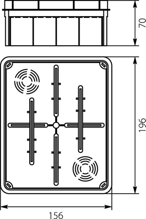 Puszka instalacyjna podtynkowa Pp/t 8 E-P 11.8