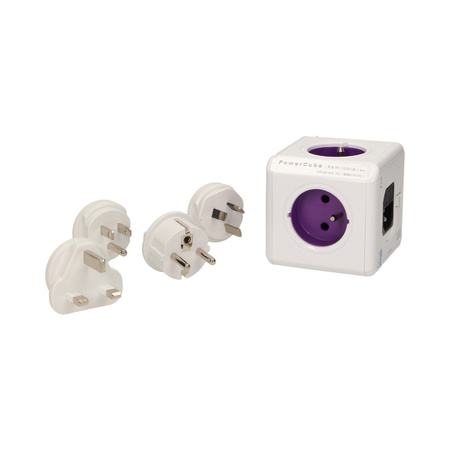 Rozgałęźnik Power Cube ReWirable + 4 wtyczki podróżne 1820/FRRW4P