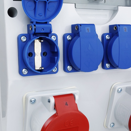 Rozdzielnica budowlana TD-S/FI-B 2x16A 4x230V różnicówka Typ B Schuko Doktorvolt DV-8027-D