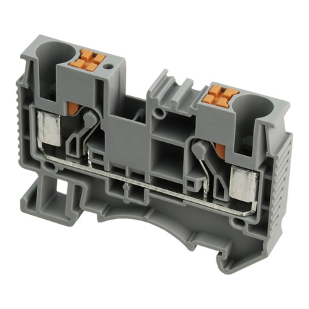 Złączka szynowa przelotowa zaciskowa szara 6mm2 1P UL DS6-01P-11-00A(H)