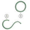 Zestaw obrzeży trawnikowych 10m EASY BORDER zielone Bradas OBEGR3810SET