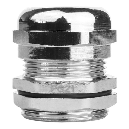 PG21 Dławnica kablowa 10-18mm IP68 mosiądz niklowany DGN DDL-PG21M-10AH
