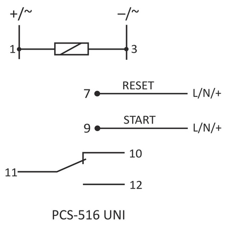 Przekaźnik czasowy 10- funkcyjny wielofunkcyjny F&F PCS-516 UNI