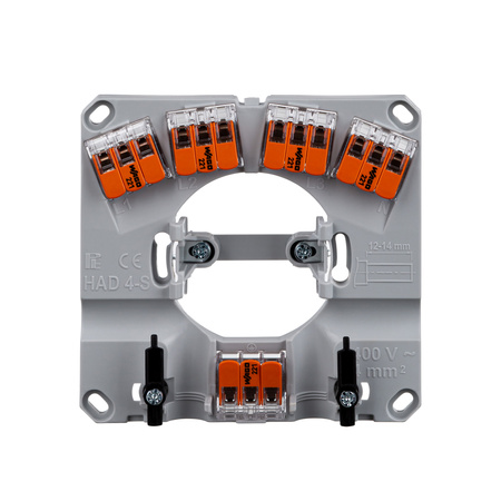 Puszka podtynkowa montażowa 5-torowa 5×6mm² IP20 szara 3040124