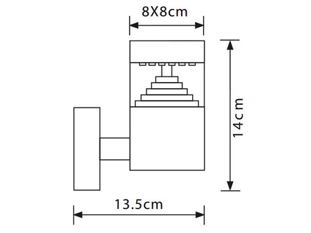 Oprawa oświetleniowa ogrodowa GARDINO-A LED 7W 4000K IP54 520lm GTV LD-GAR0A07-40