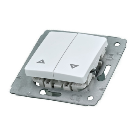 CARIVA Biały Przycisk sterowania roletami żaluzjowy 1131-131AB-FA130