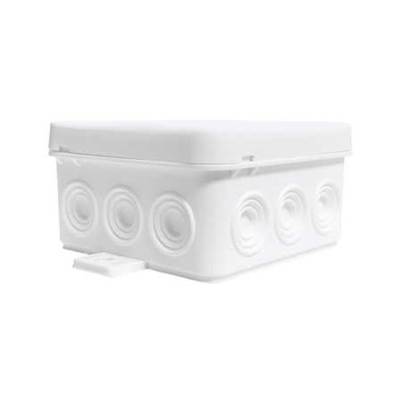 Puszka natynkowa 12-wlotowa wym/zew 75x75x41 mm IP54 biała ViPlast 035-01