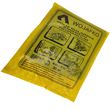 Folia malarska ochronna 4x5m regranulat Wojafko różne grubości DV-100
