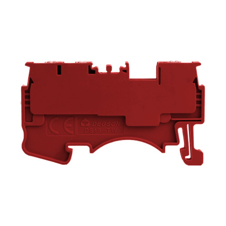 Złączka szynowa 1,5mm2 1P 3-przewodowa zacisk push-in czerwona DS1.5-TW-01P-16-00A(