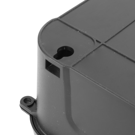 Skrzynka hermetyczna na kable wodoodporna duża 29x13,2x10cm zewnętrzna puszka elektryczna na przedłużacz 6 przepustów ogrodowa organizer czarna kempingowa do lampek świątecznych choinkowych DV-6654 Doktorvolt