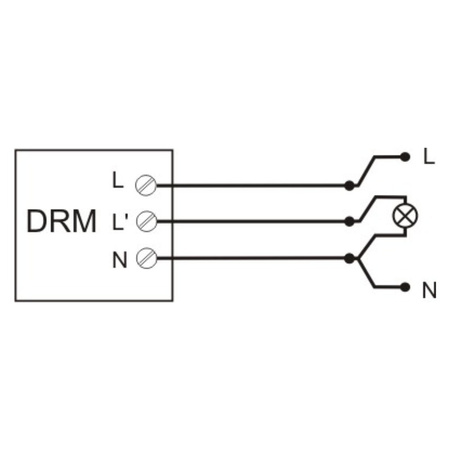 Mikrofalowy czujnik ruchu F&F DRM-01