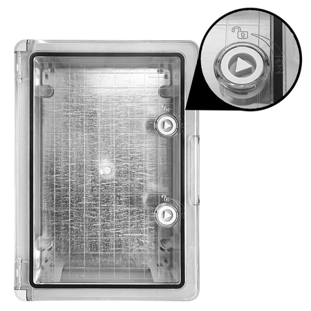 Skrzynka elektryczna z transparentnymi drzwiami 250x350x150mm obudowa rozdzielnia IP65 IK10 TP Electric 3310-510-0100