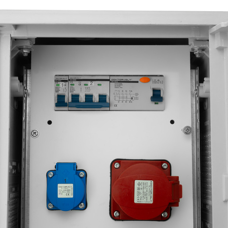 Rozdzielnica budowlana BV-SFI 16/32A 2x230V na fundamencie IP44 erbetka Doktorvolt DV-5039 