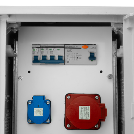 Rozdzielnica budowlana BV-SFI 16A 32A 2x230V na fundamencie IP44 erbetka Doktorvolt DV-5039-F