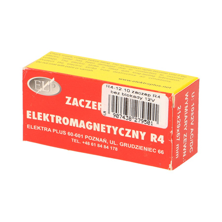 Elektrozaczep symetryczny bez pamięci. bez blokady R4-12.10