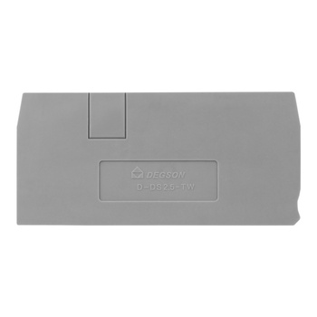 Płytka końcowa do złączki szynowej 2.5mm2 DS2.5-TW DGN D-DS2.5-TW-01P-11