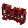 Złączka szynowa przelotowa zaciskowa czerwona 6mm2 1P UL DS6-01P-16-00A(H)