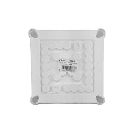 Puszka natynkowa 8-wlotowa pusta VIPLAST BIAŁA IP55 05 052-01